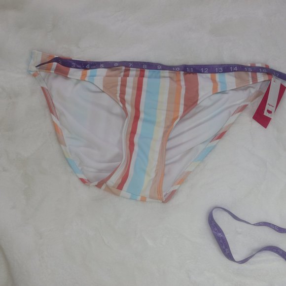 Xhilaration Pastel Stripe Hipster Bikini Bottom - Picture 5 of 6